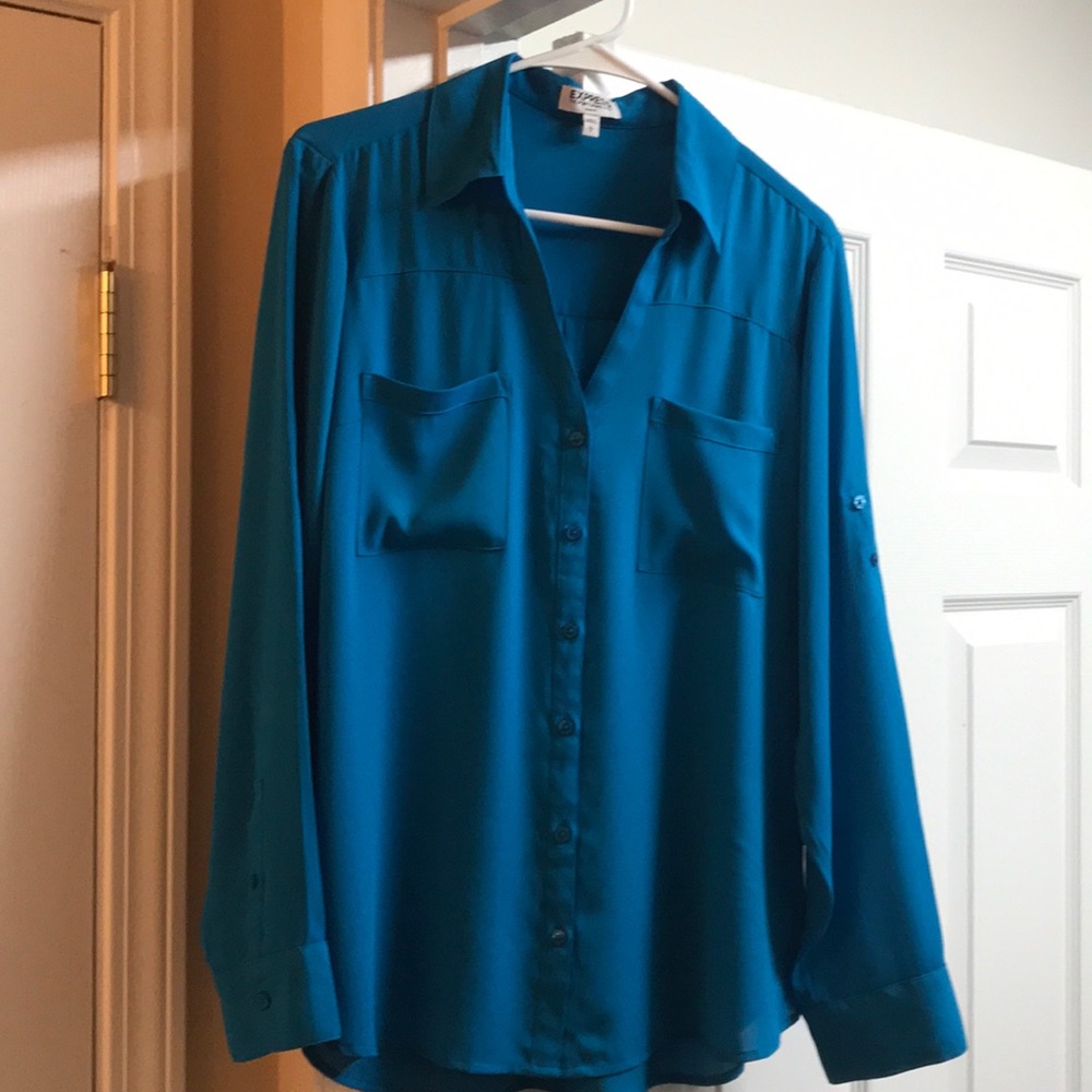 Express Portofino slim fit blouse L